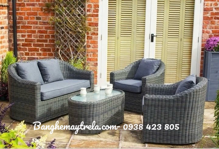 Sofa mây nhựa hiện đại